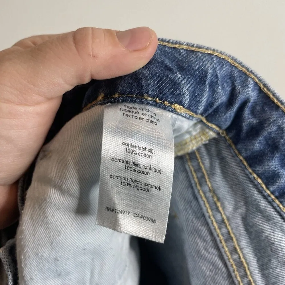 WeWoreWhat Danielle High Rise Straight Size 27 Button Fly 100% Cotton - Image 8