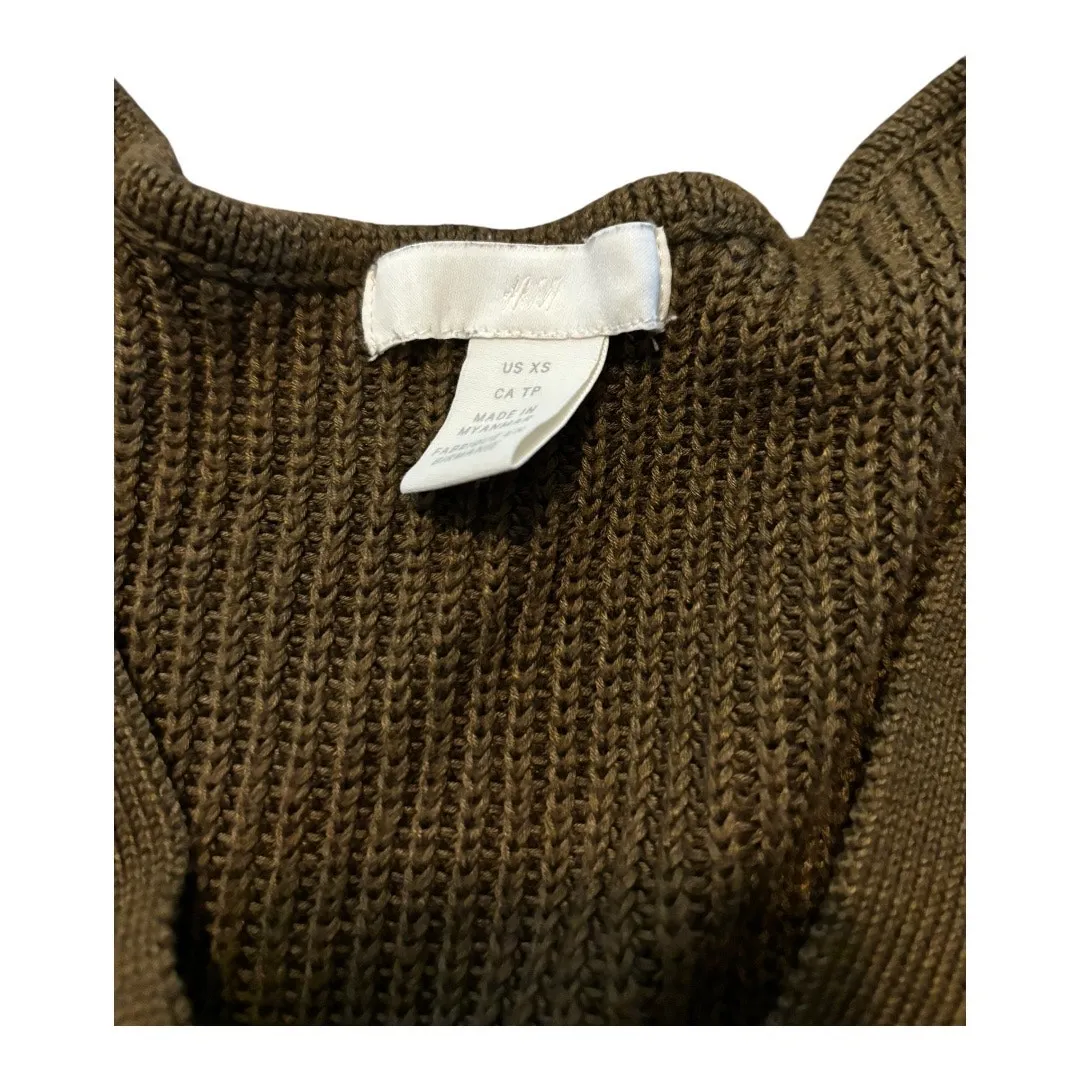 H&M Brown Sweater Vest Size XS - Image 3