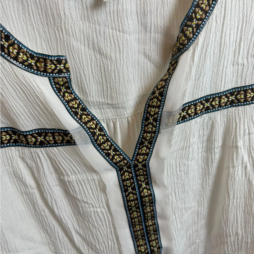 Daniel Rainn White Sleeveless Embellished Blouse - Image 5