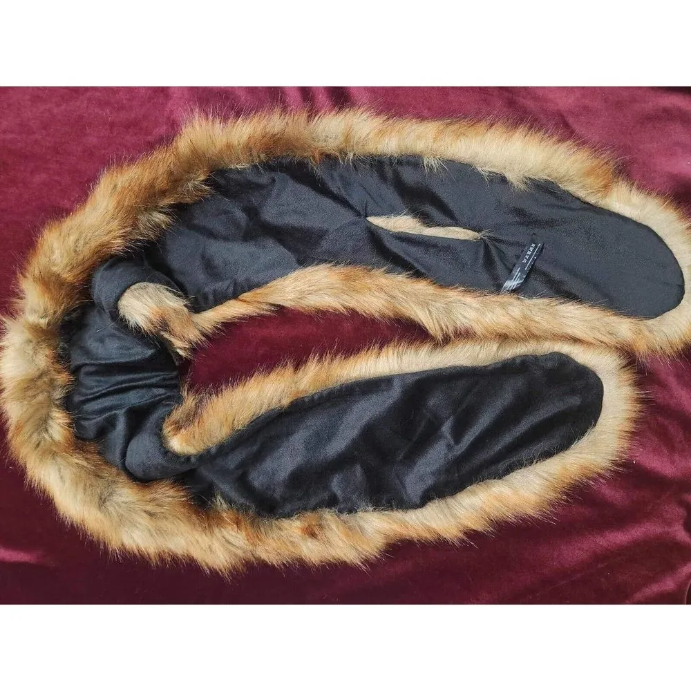 Urban Outfitters Scarf Faux Fur Womens Brown 53x8 One Size Pull Through Soft - Image 5