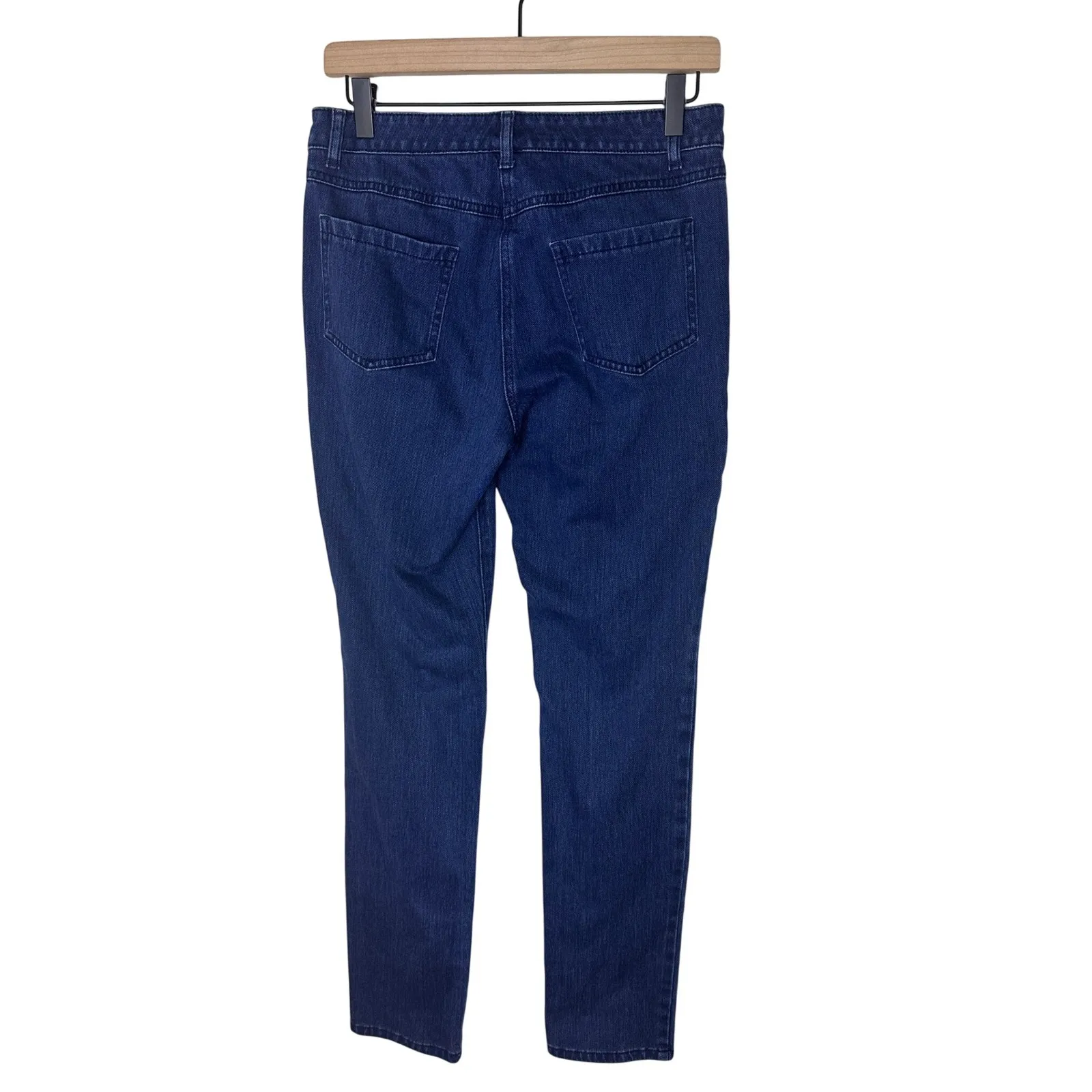 J.McLaughlin Women's Dark Wash Denim Jeans Size 6 Classic Style - Image 2