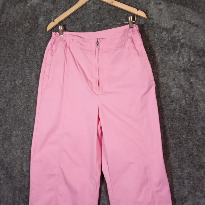 Skims Bubblegum Pink Wide Leg Barrel Like Legs Barbiecore Balletcore Womens L - Image 5