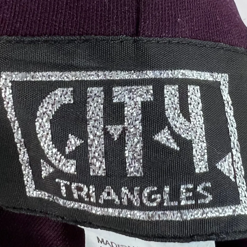 VTG Whimsygoth A-Line Purple Slip Gown M Ruched Sparkly Prom Formal Stretch - Image 10