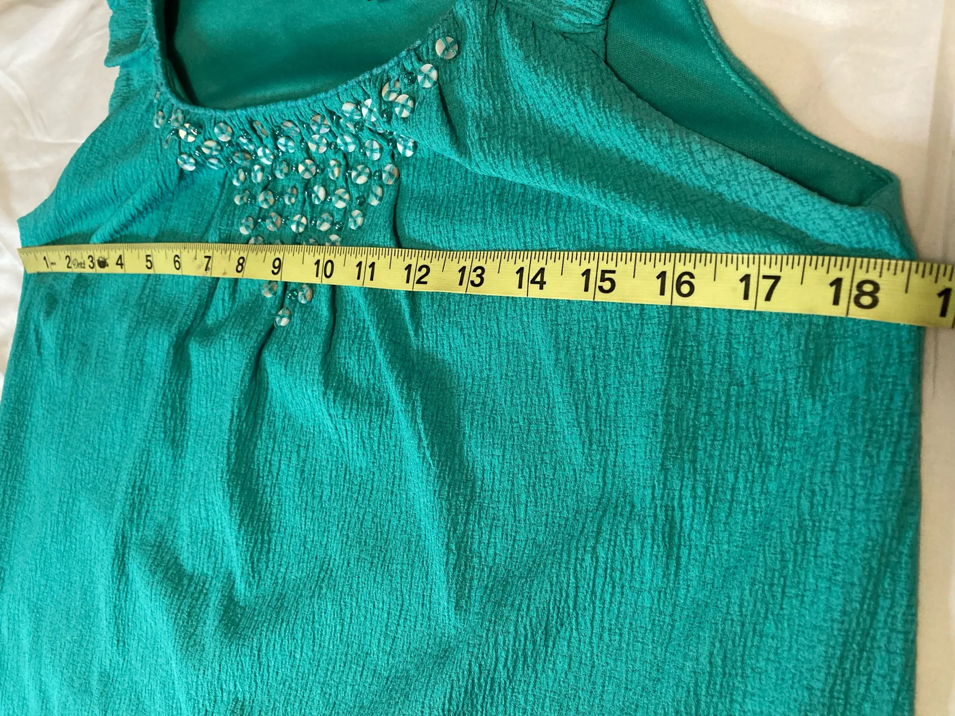 R.Q.T Petite blouse size: PS Green - Image 4