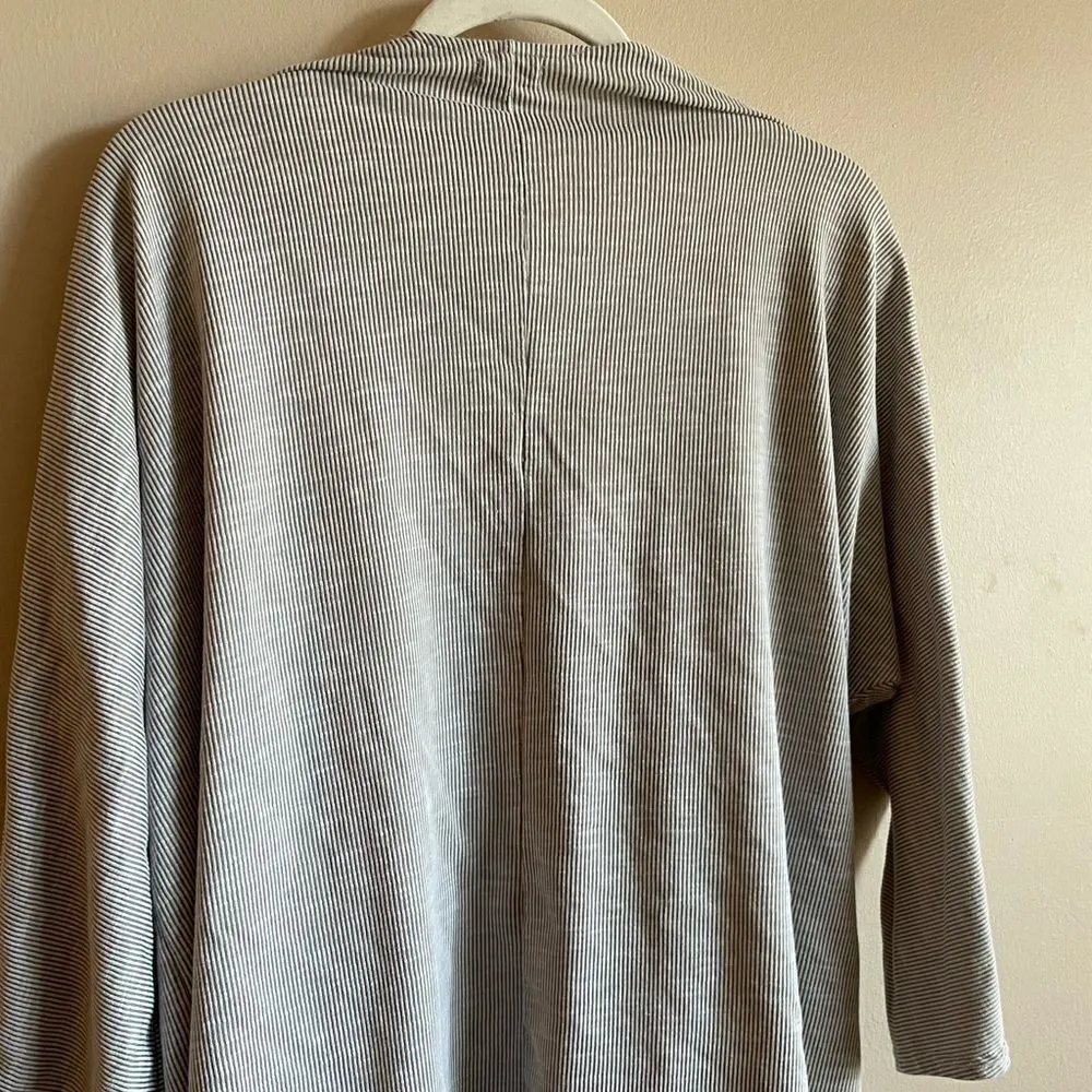 Donni womens gray ribbed knit sandwich Cardigan one size Gray Size undefined - Image 7