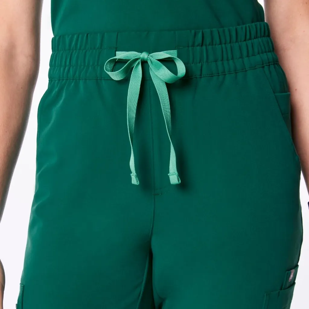 Figs High Waisted Uman Relaxed Jogger Scrub Pants in Hunter Green, Size Medium - Image 3