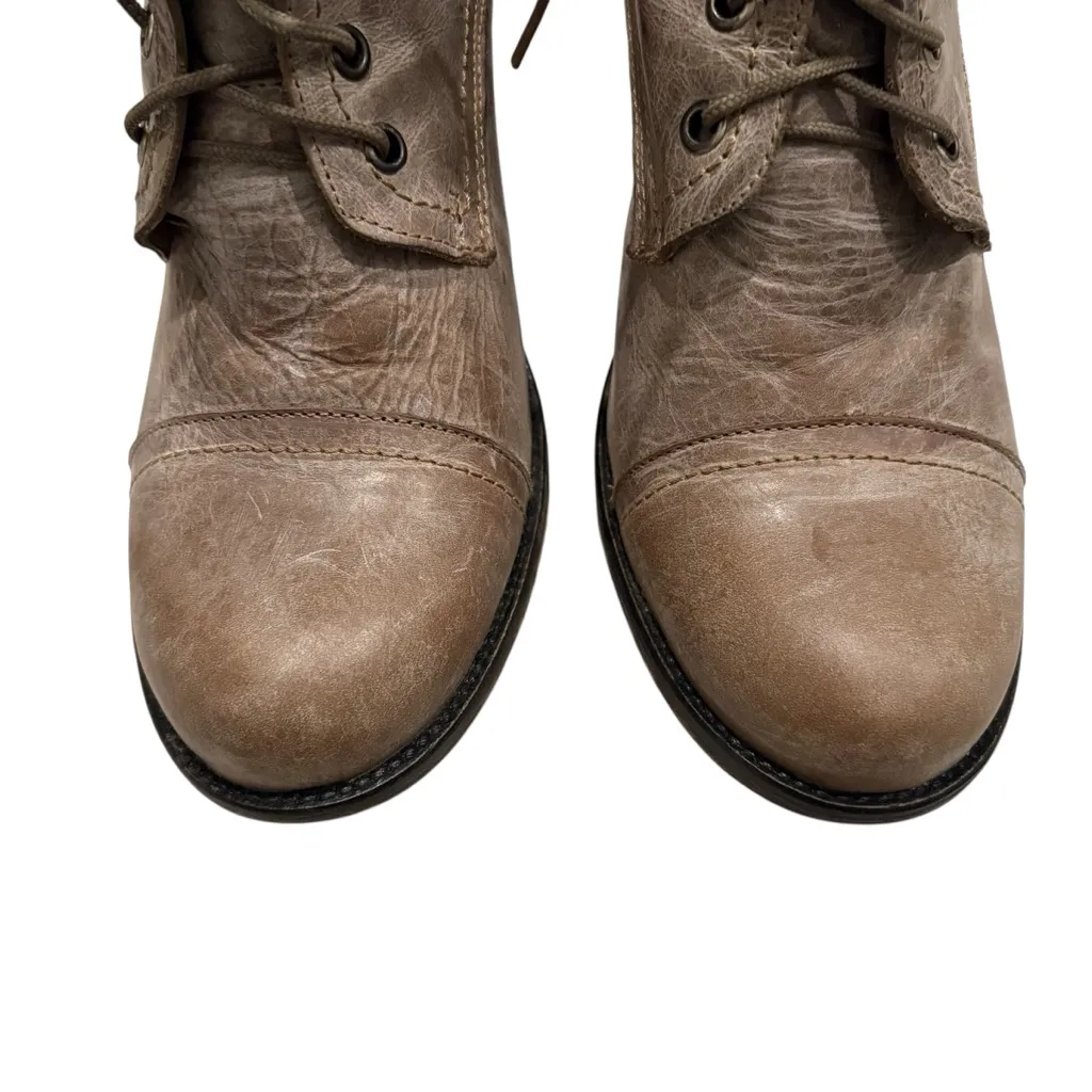 Steve Madden Grannie Distressed Leather Combat Boots, Sz 11 - Image 6