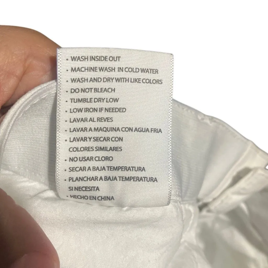 Kancan Paige High Rise Ankle Skinny White Jeans Non Ripped 11/29 #761 - Image 11