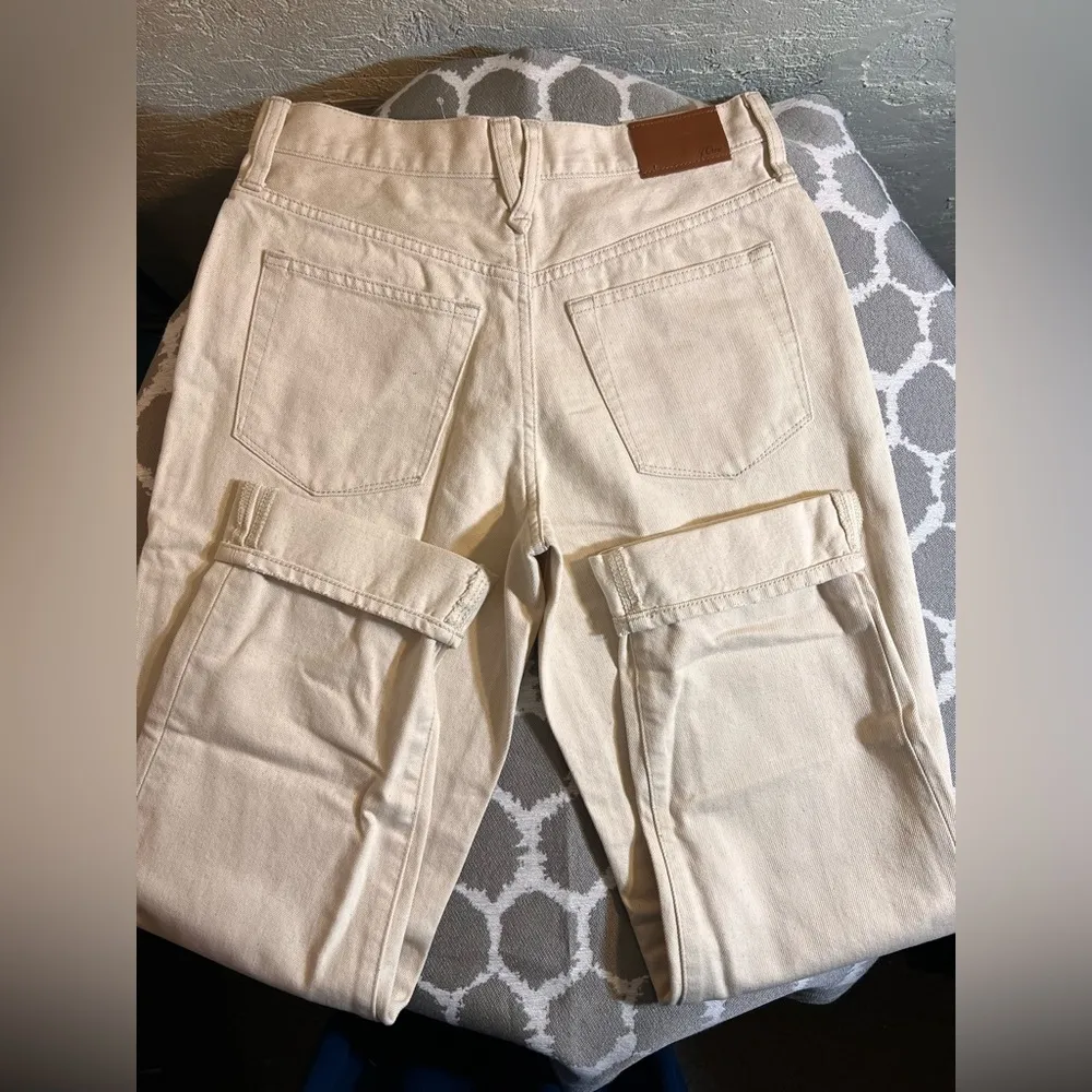 J. Crew NWT Cream Slouched Boyfriend Jeans Relaxed Fit summer casual cropped - Image 6