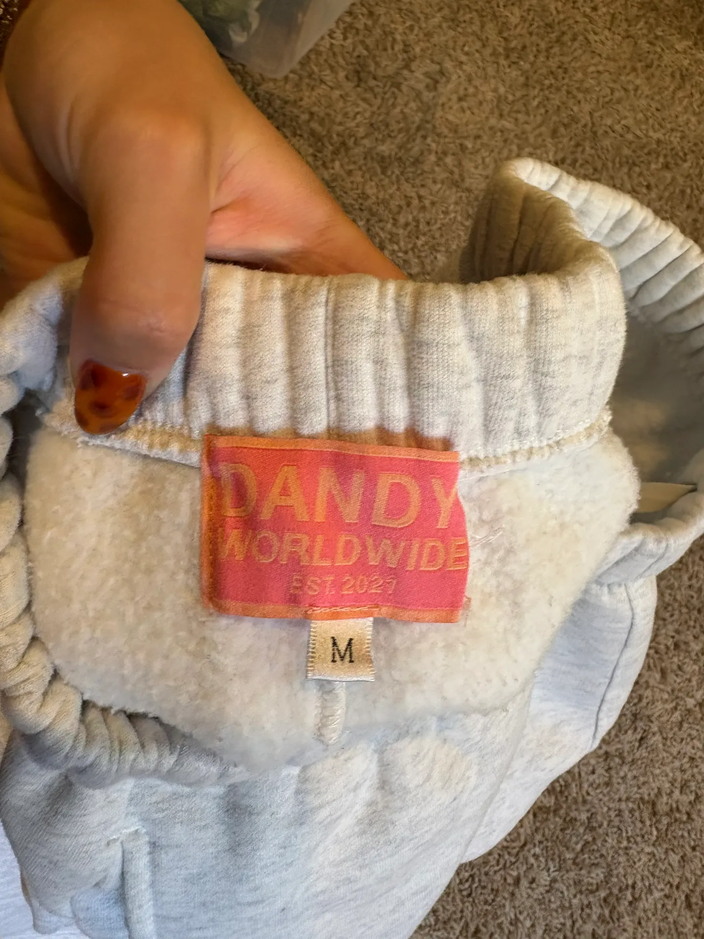 Grey Dandy Sweatpants Size M - Image 3