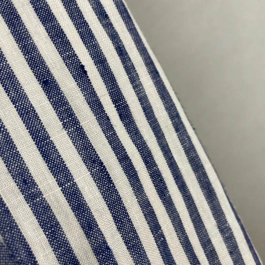 J. Crew Schoolboy Blazer Striped Blue White Linen Sz 2 Women Professional Preppy - Image 12