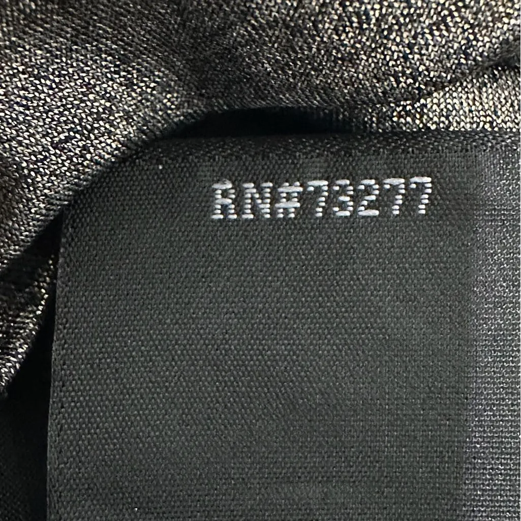 Rock & Republic Metallic Studded V Neck Top Size Small Y2K Short Sleeve Glam - Image 7