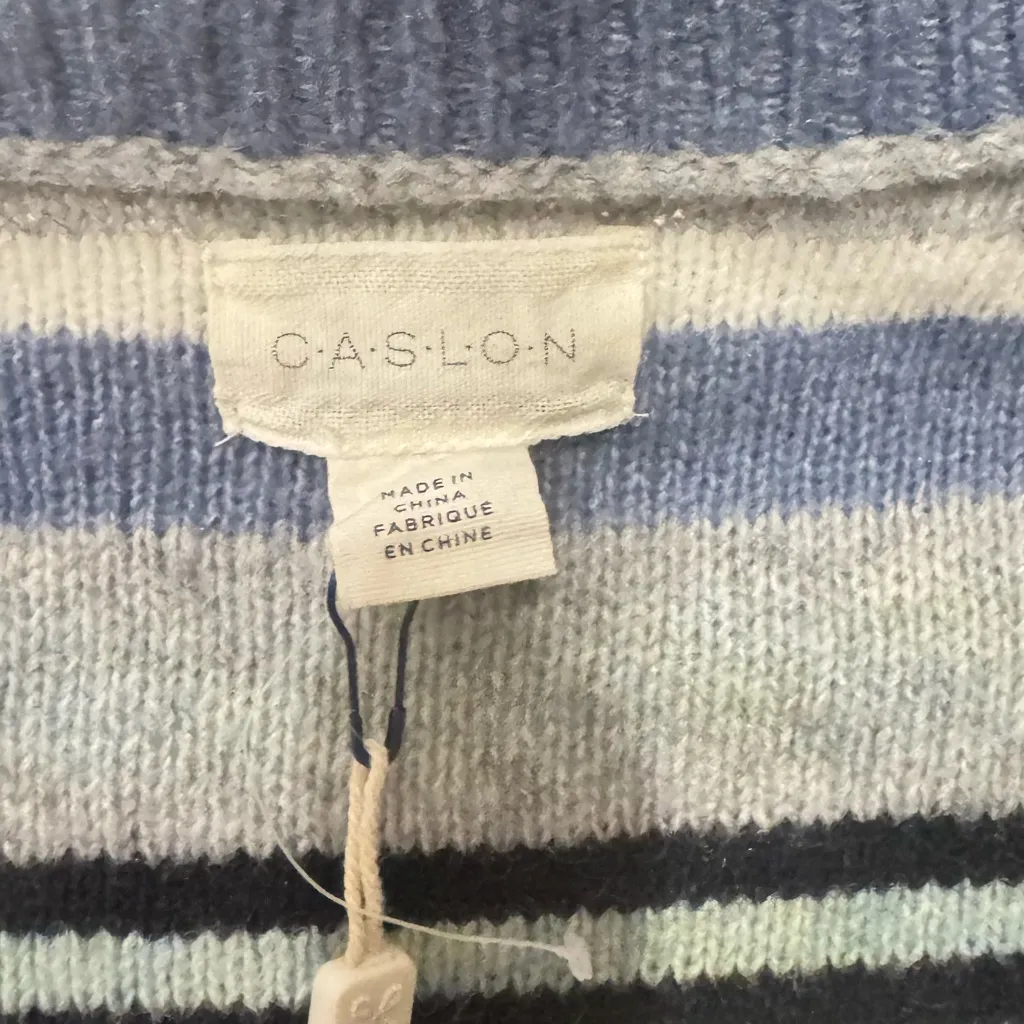 Caslon Blue, White, and Black Striped Sweater - Image 5