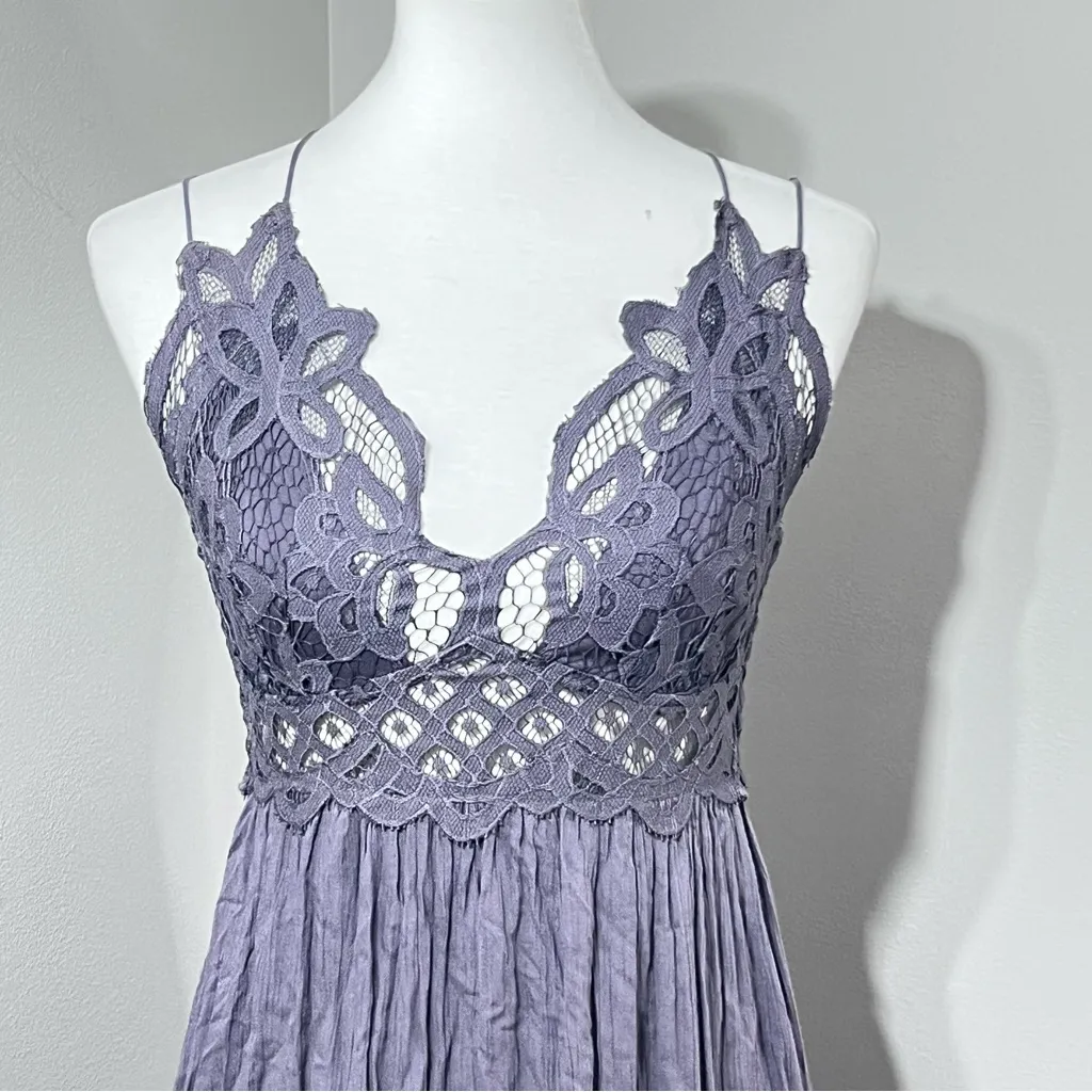 Free People Adella Slip Dress Charcoal Gray New With Tag Size M - Image 4