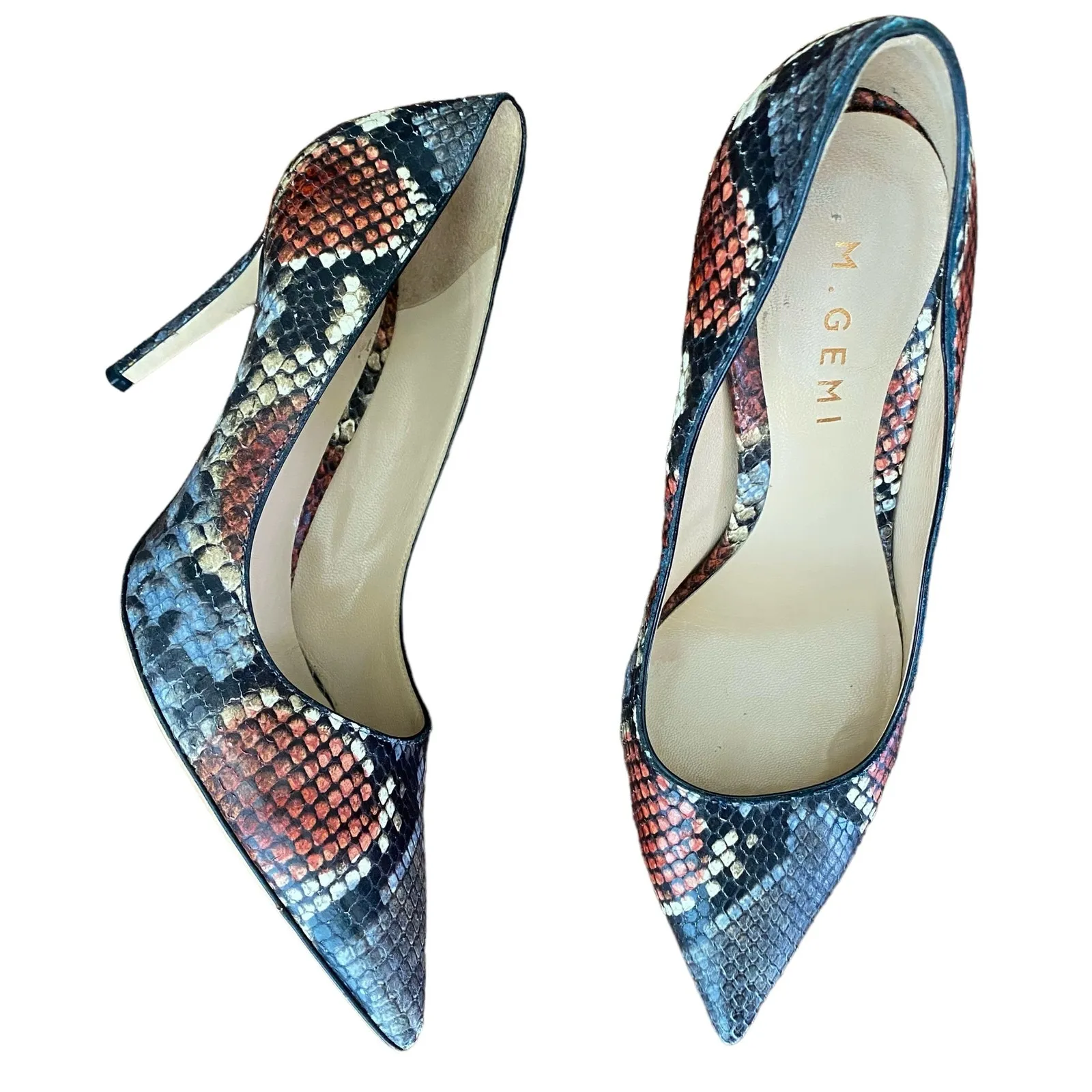 M. Gemi Esatto Pointed Toe Pumps Gray Size 7 - Image 3