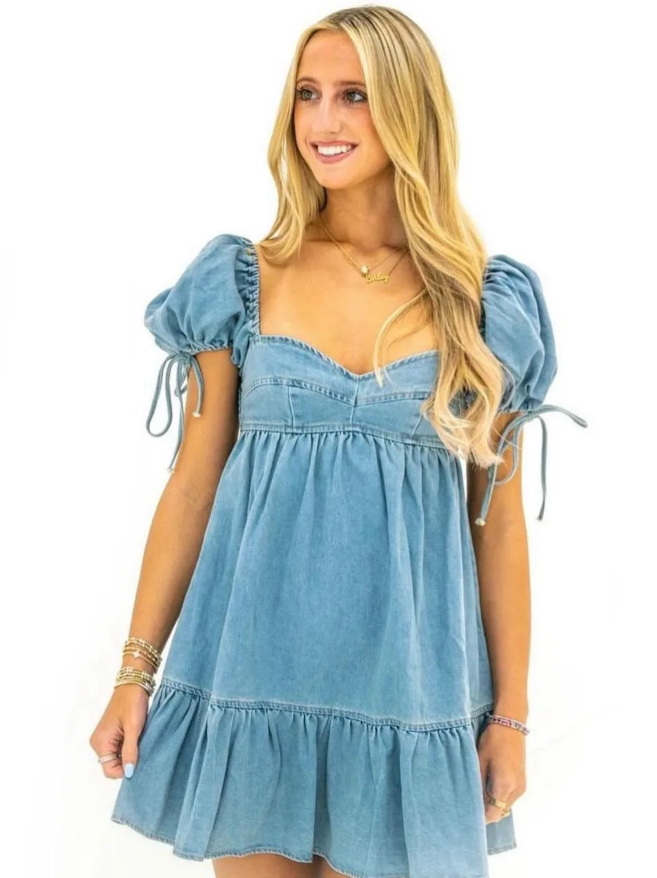 NWT I Just Have To Have It Denim Mini Dress  - Image 2