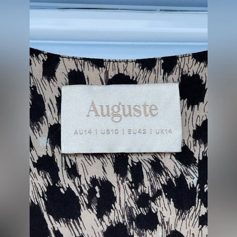 Auguste the label leopard dress size 10 Black - Image 5