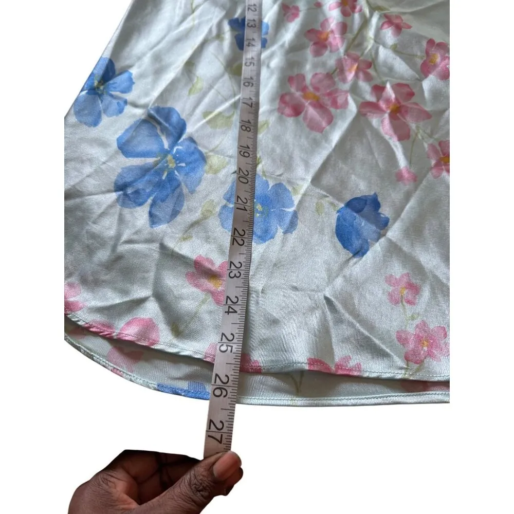 Secret Treasures women’s Pastel Color Floral Slip NightGown Size M - Image 4