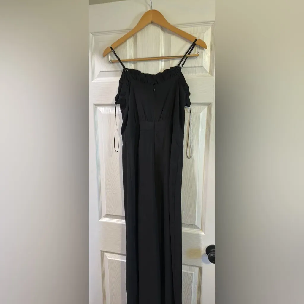 CeCe Black Sleeveless Jumpsuit with Cropped Wide-Leg Pants - Image 4