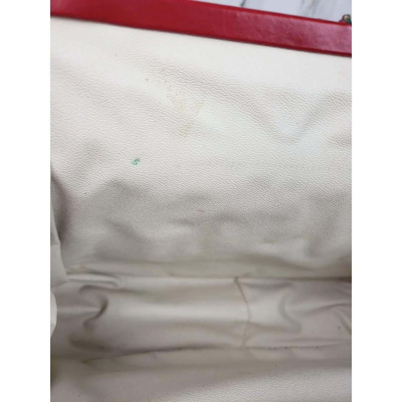 Solid Red Mini Clasped Handbag Women's Small Purse - Image 9