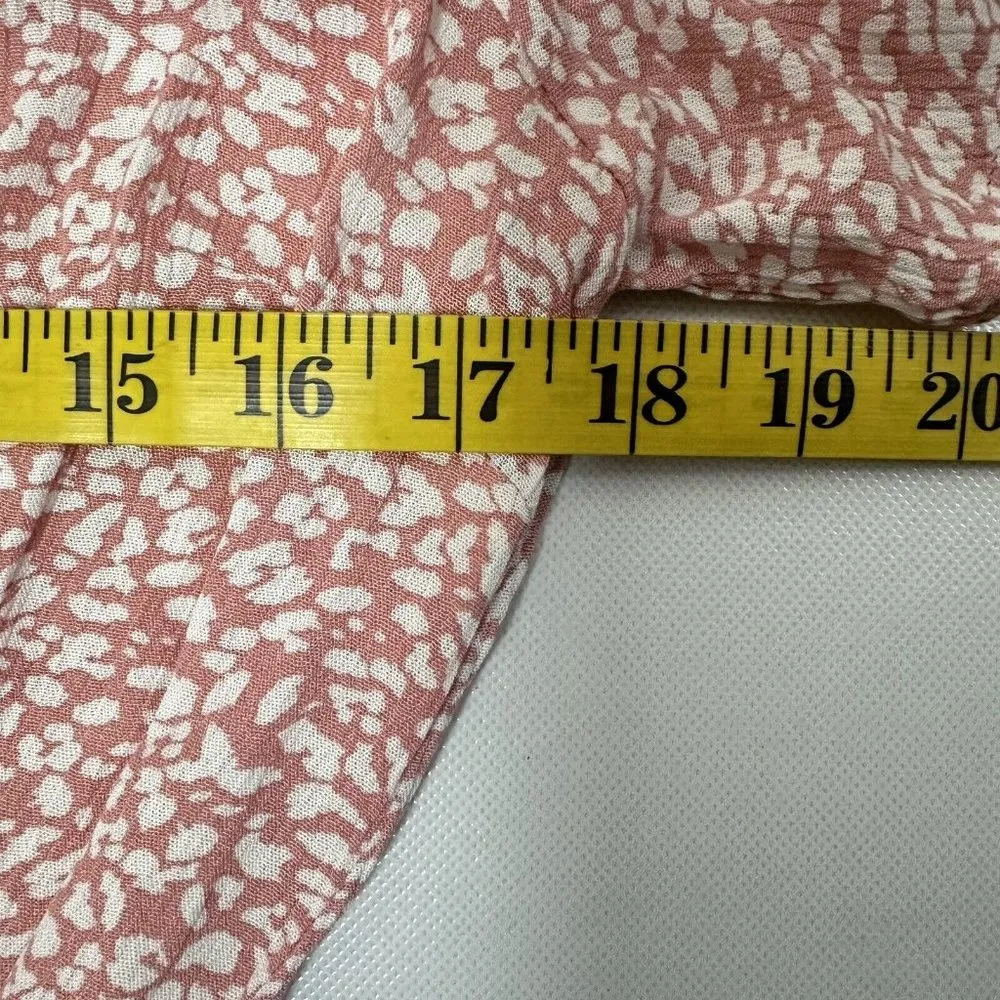 Abercrombie & Fitch Dress Womens Ditsy Leopard Mini Pink Y2K 90s Size XS - Image 7