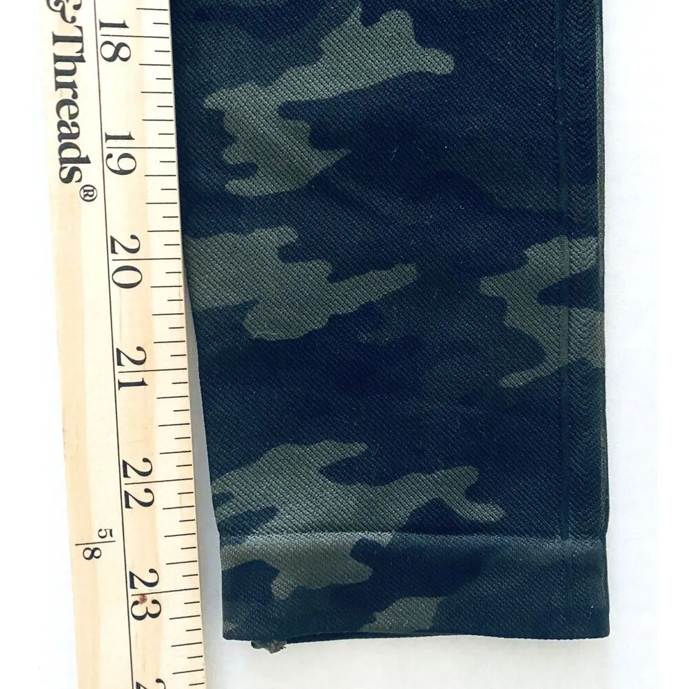 SPANX Look at Me Now Green Seamless Core and Tummy Control Camo Leggings Sz M - Image 6