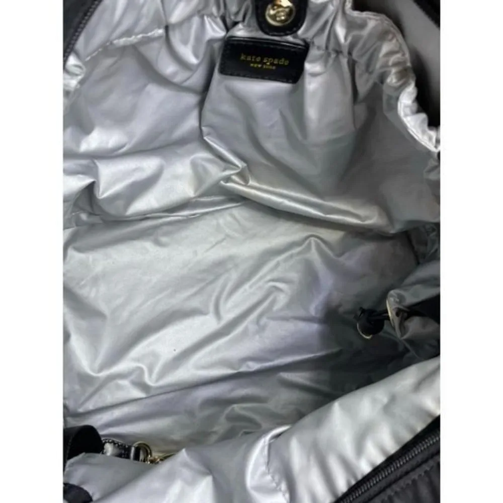 kate spade shopping large cream black nylon tote - Image 10