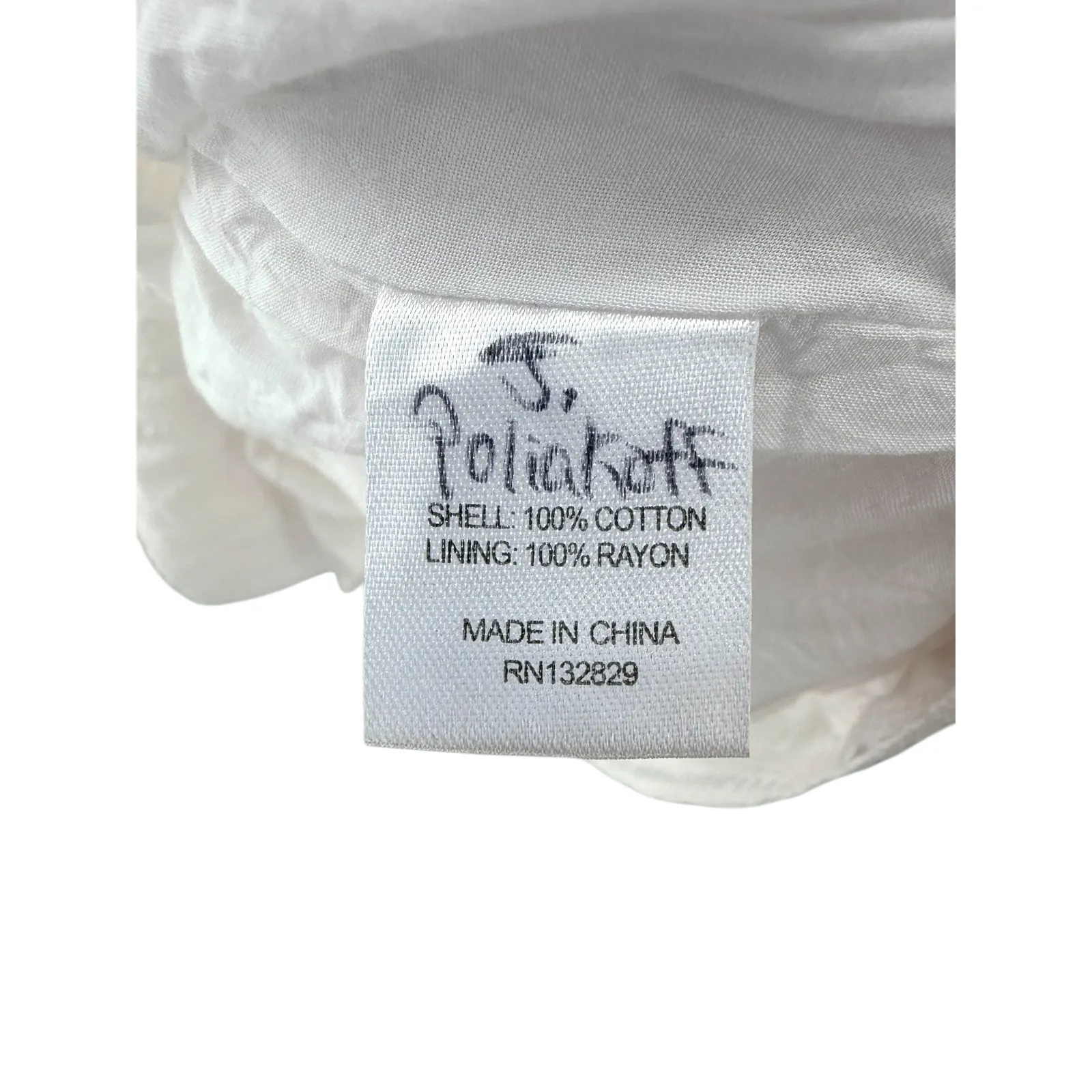 MAJORELLE White Ruffle Smocked Mini Dress Cottagecore Milkmaid Boho Girly S - Image 5