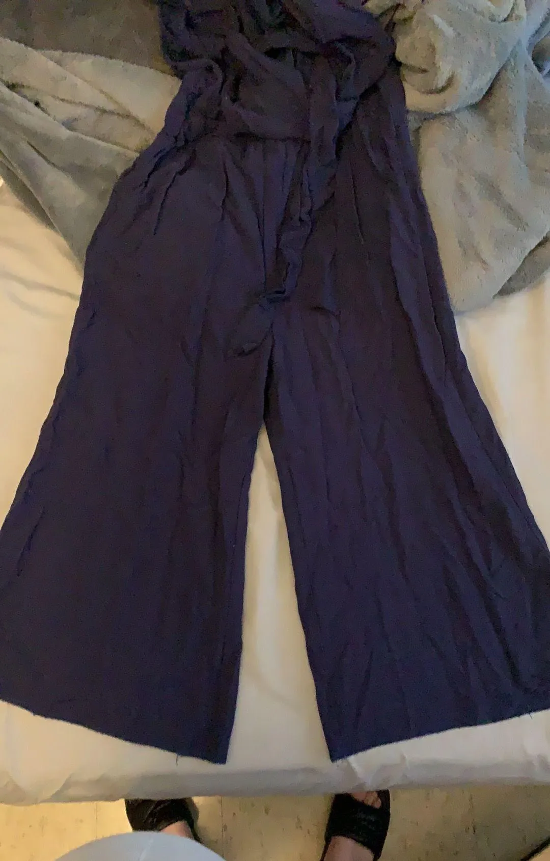 Everly Wide Leg Jumpsuit With Pockets - Image 4