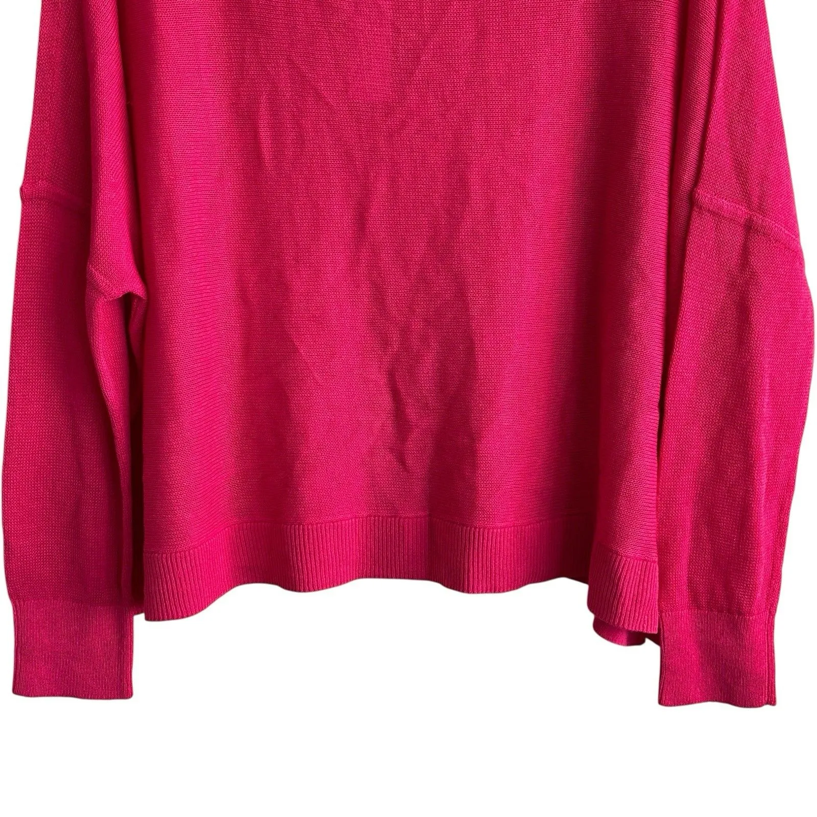 NWT Maeve Anthropologie Linen blend Oversized sweater dolman sleeves S Feminine - Image 7