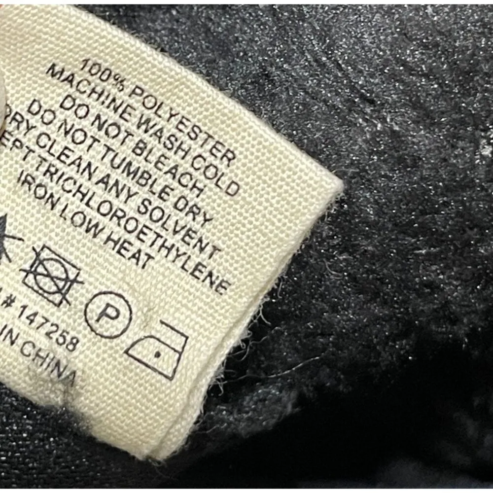 Simply Southern Women's Pullover Sweatshirt Fuzzy Teddy Bear Black Mock Neck M - Image 8