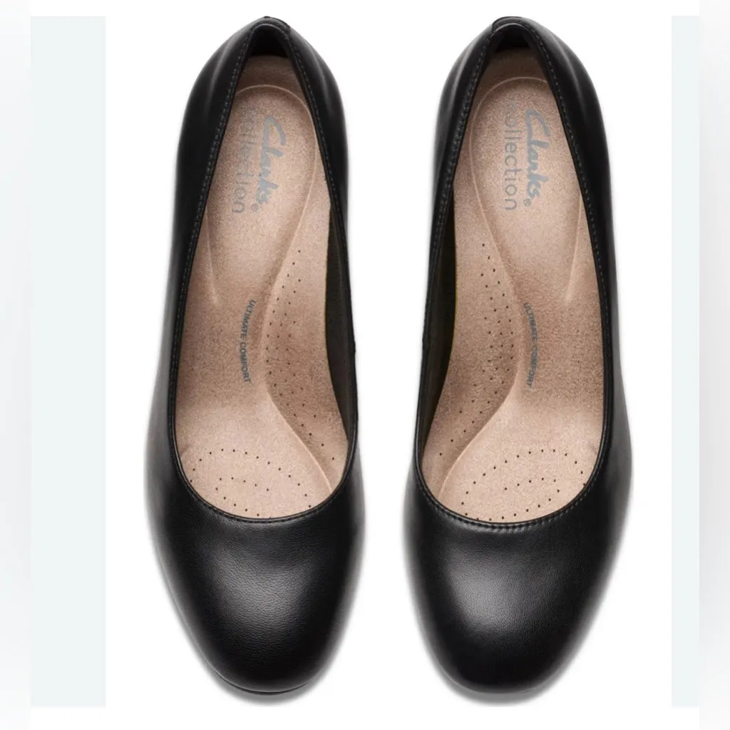 Olivette Pearl Wedge Size 11 Women’s Black Pump. New in Box - Image 9