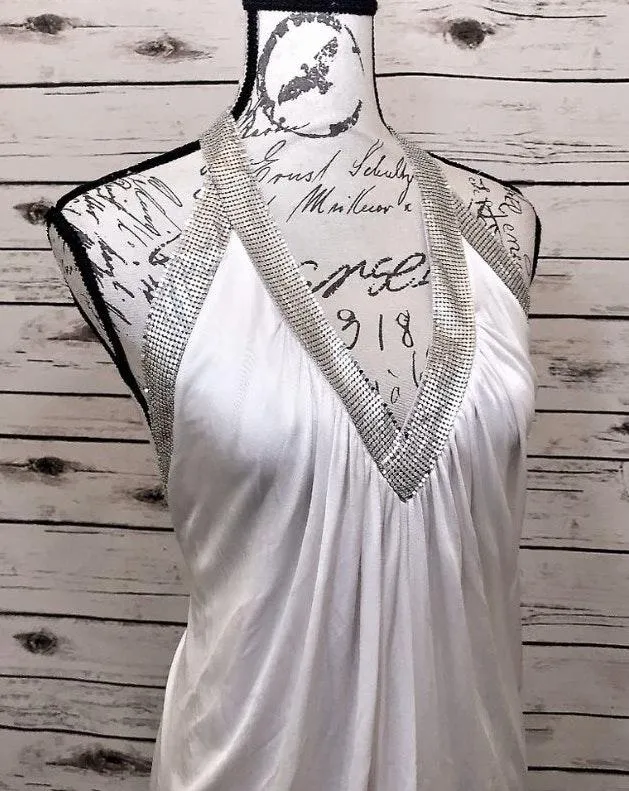 BCBG Maxazria Greek Goddess White Dress NWOT - Image 5