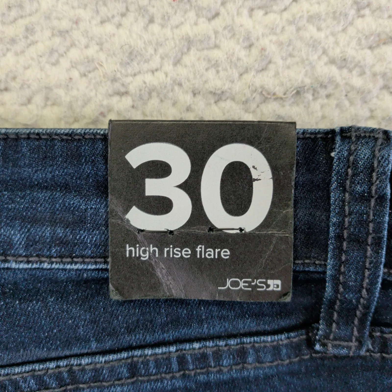 JOE'S JEANS Women's 30 High Rise Flare Dark Wash Denim Stretch Jeans New w/ Tags - Image 3