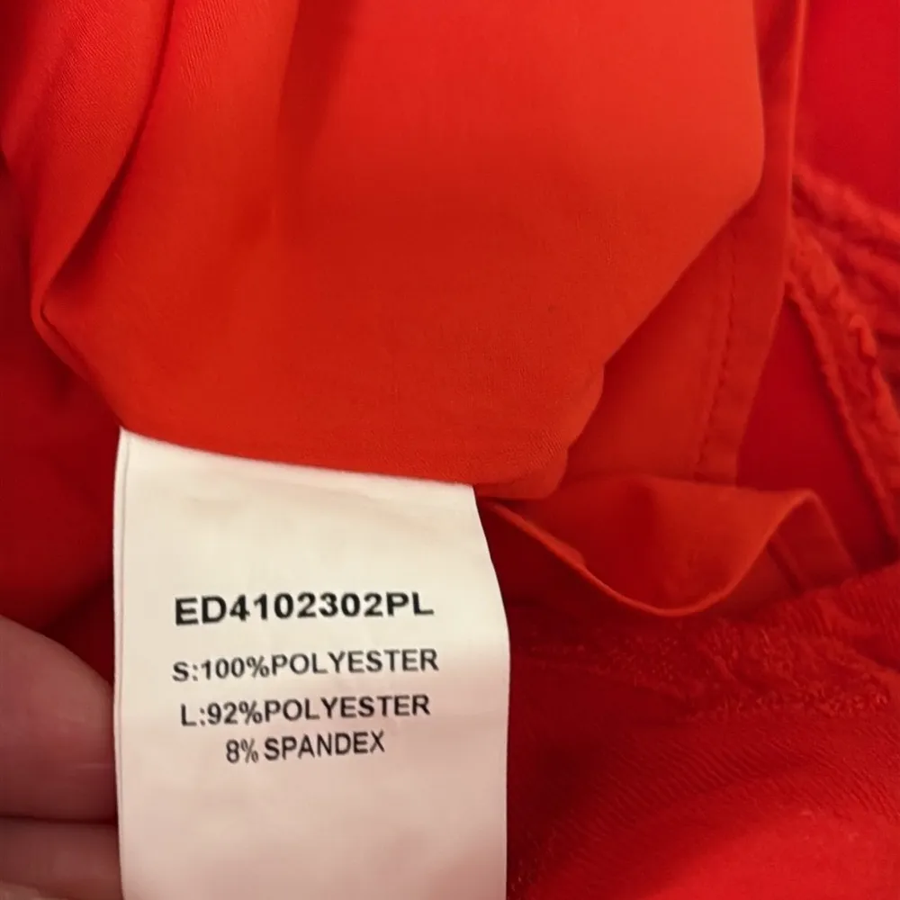 As IT MAY woman XXLarge orange red puff sleeve woman dress Saks website sold out Size XXL - Image 11