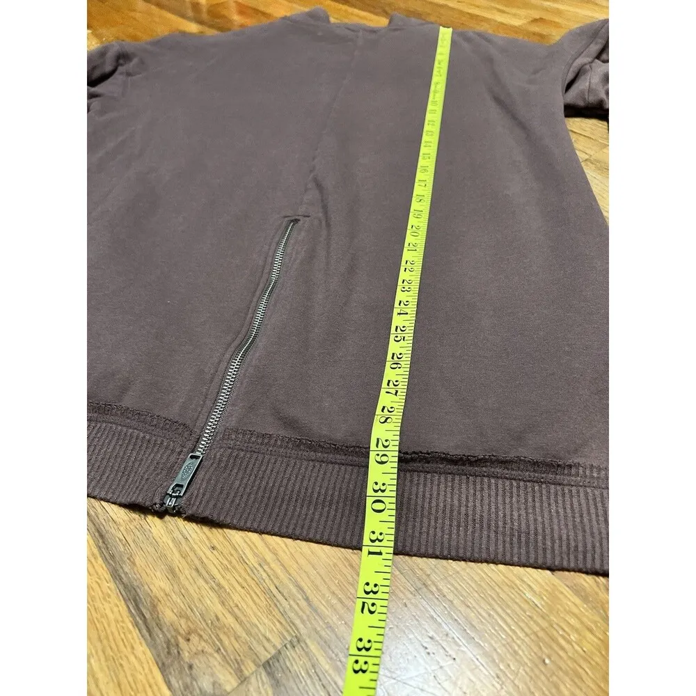 Free People Movement Zipper Back Oversized Mock Neck Pocket Sweater Size Medium - Image 11