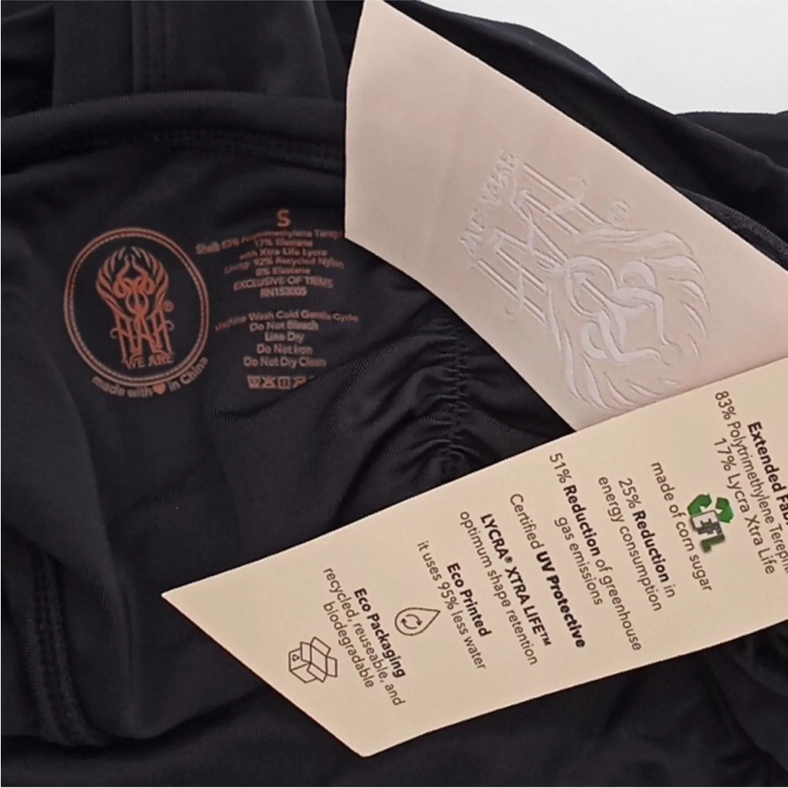 FREE PEOPLE x HAH One Pcs Swimsuit Sz S Black Fairy Resort Y2K Coquette Goth NWT - Image 10