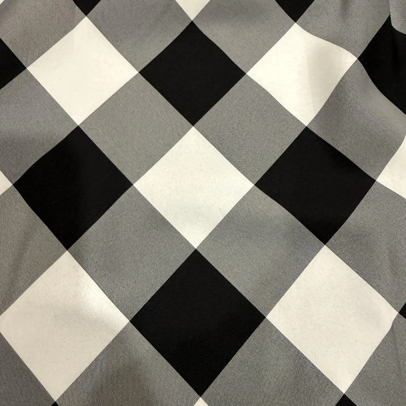 New Talbots A Line Maxi Skirt 10 M Buffalo Plaid Check Black White Pleat Xmas - Image 4