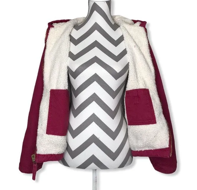 -Hooded Coat-Sherpa lined - Image 3