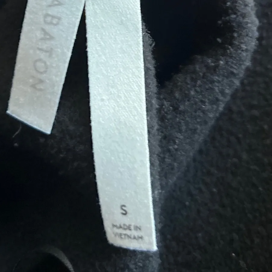 The Group Babaton Black Fleece‎ Lounge Pants Elastic Waist Wide Leg - Image 10