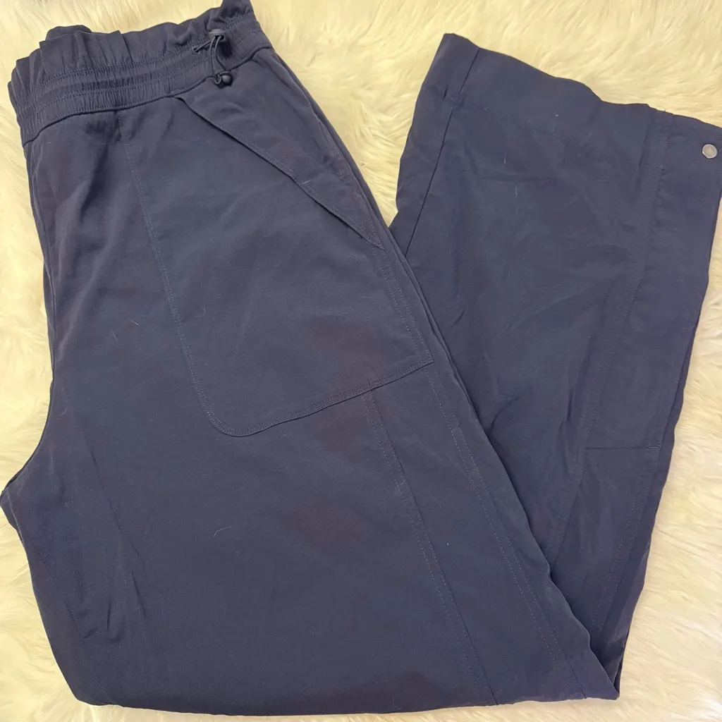 Athleta Trekkie High Rise Parachute Pants Women’s 14 Navy - Image 5
