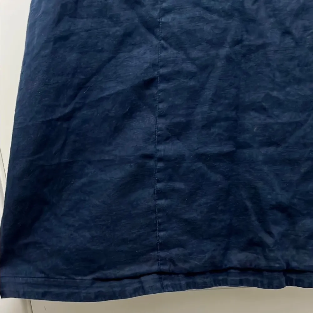 J. Jill Navy 100% Linen Mother of Pearl Sleeveless Tank Top - Image 13