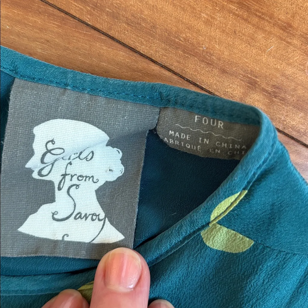 Anthropologie silk dress - Image 4