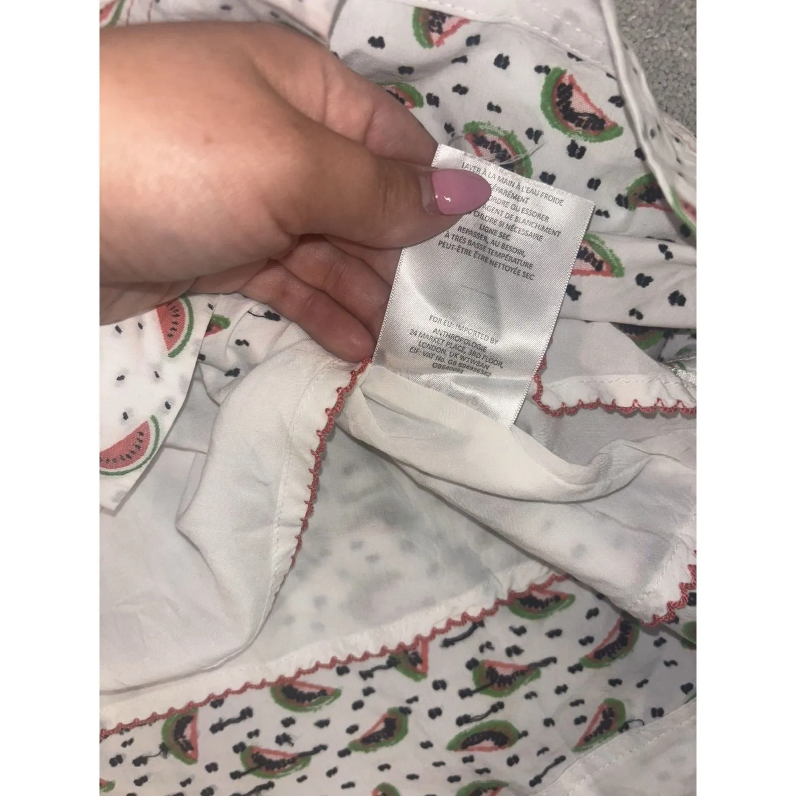 Anthropologie HD in Paris Watermelon‎ Park-bound One-Shoulder Dress 6 Pockets - Image 8