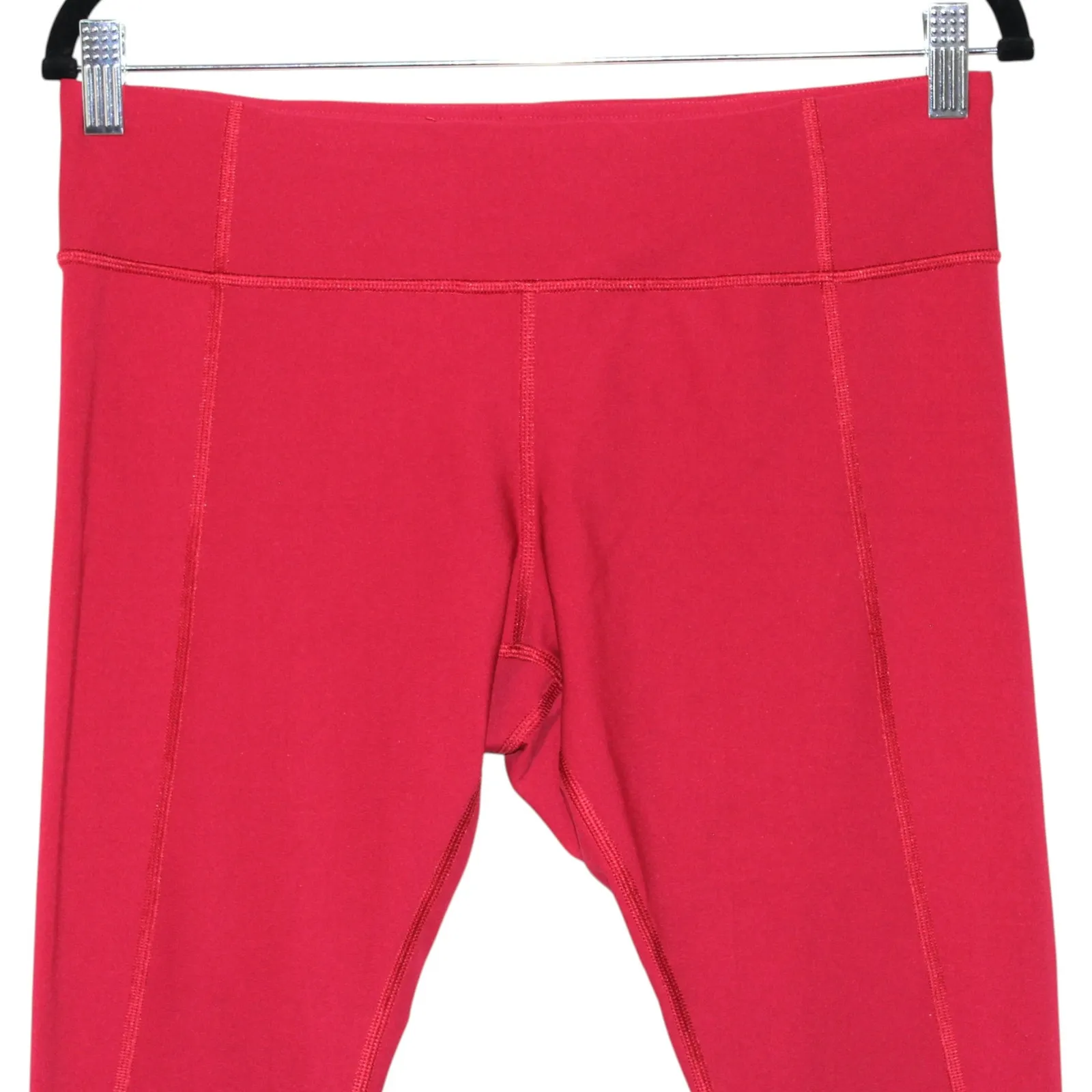 Lululemon Tight Stuff Tight Red and Silver Reflective Print Size 10 - Image 3