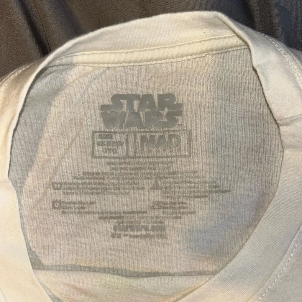 Baby Yoda Happy Holidays White T-Shirt XXL - Image 3