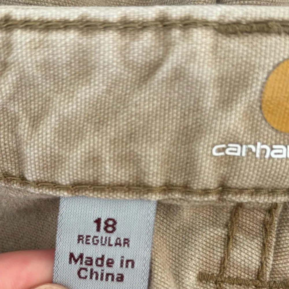 Carhartt Original Fit Tan Khaki Cargo Carpenter Utility Pant Work Plus Size - Image 10