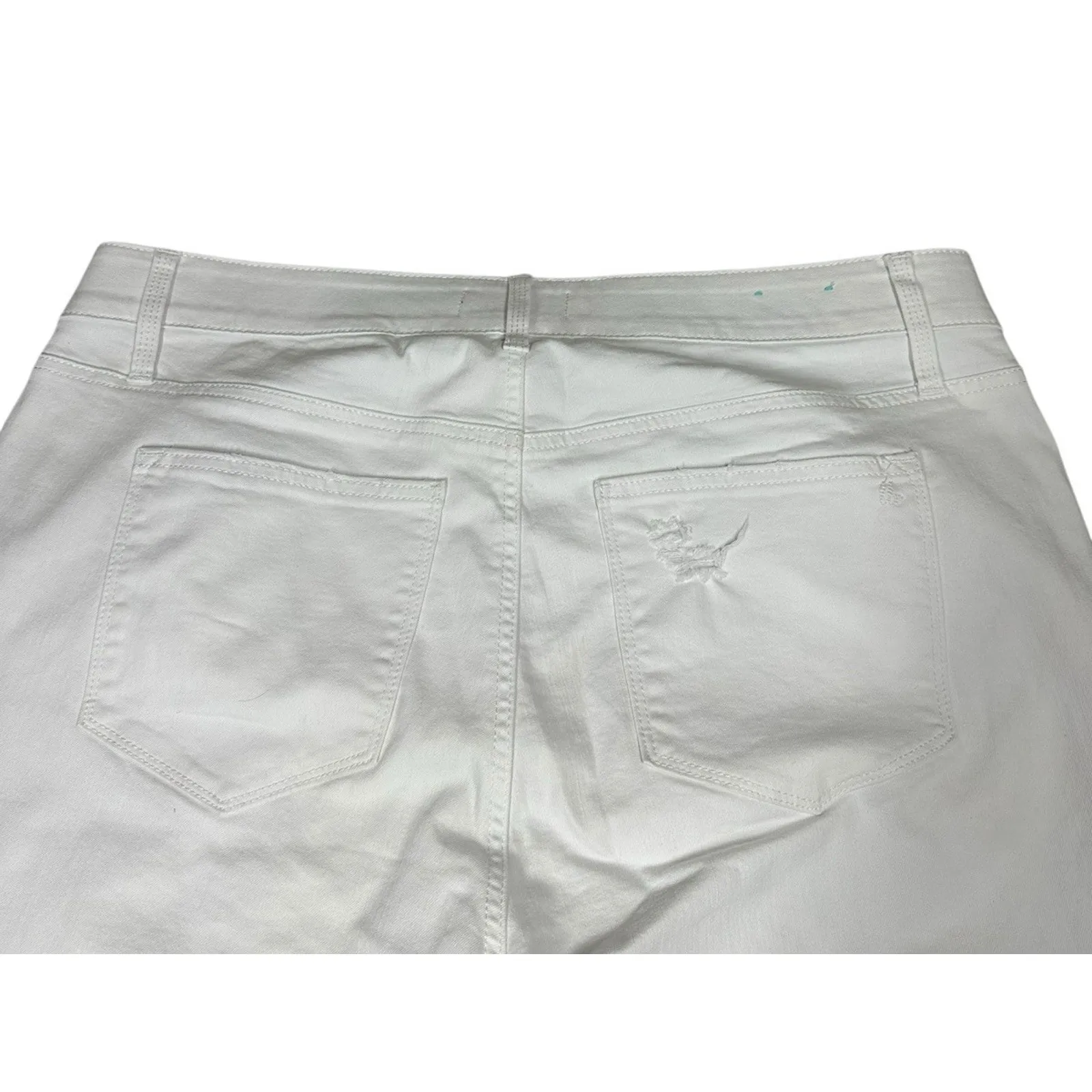 Lularoe White Denim Distressed Skinny Jeans Womens Size 38 Simply Comfortable - Image 7