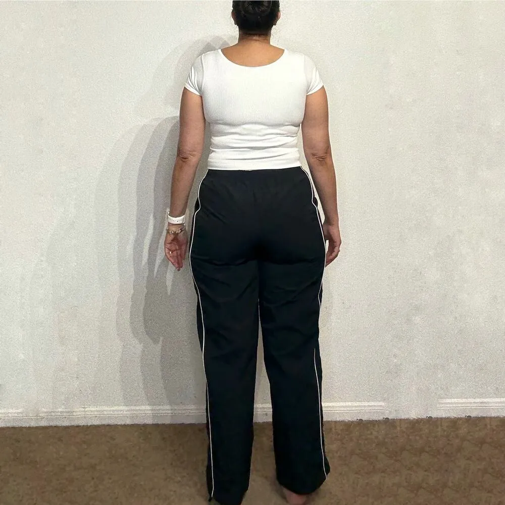 Grayson Threads  Black Striped Parachute Pants Sz M - Image 9