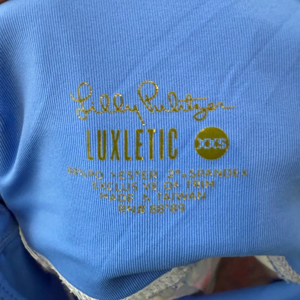 Lilly‎ Pulitzer Luxletic Pocket High Rise Leggings in Blue Pink Multi Size XXS - Image 6